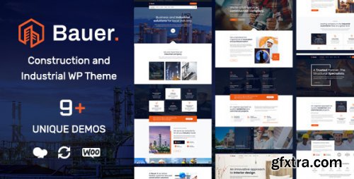 Themeforest - Bauer | Construction and Industrial WordPress Theme 1.21 - Nulled