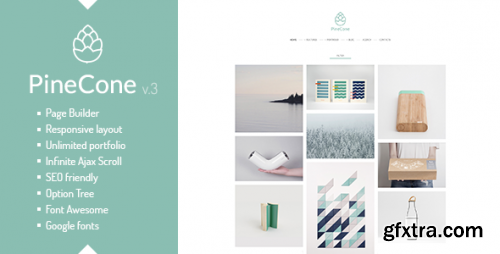 Themeforest - PineCone - Creative Portfolio and Blog for Agency 5.2.0 - Nulled
