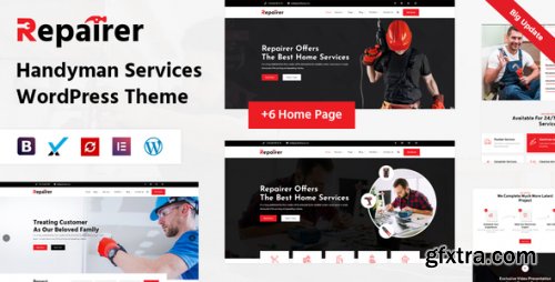Themeforest - Repairer - Handyman Services WordPress Theme 1.2 - Nulled