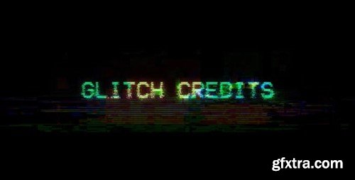 Videohive Glitch Credits 21315570