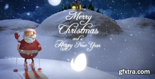 Videohive Christmas Santa Ski 21117211