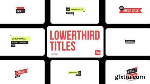 Videohive Lowerthird Titles 10 for After Effects 45279786
