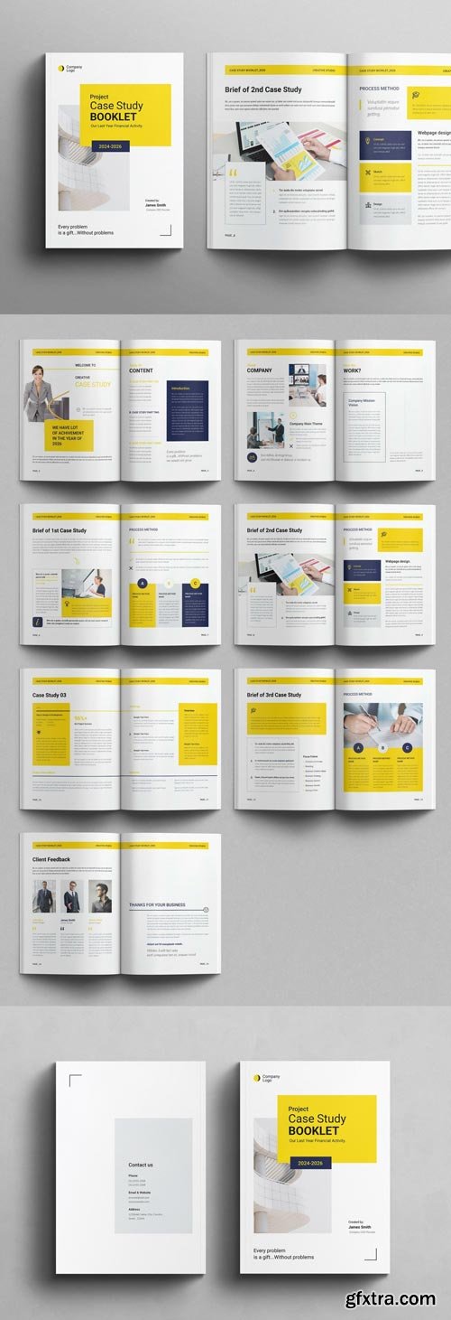 Case Study Booklet Template 572238945