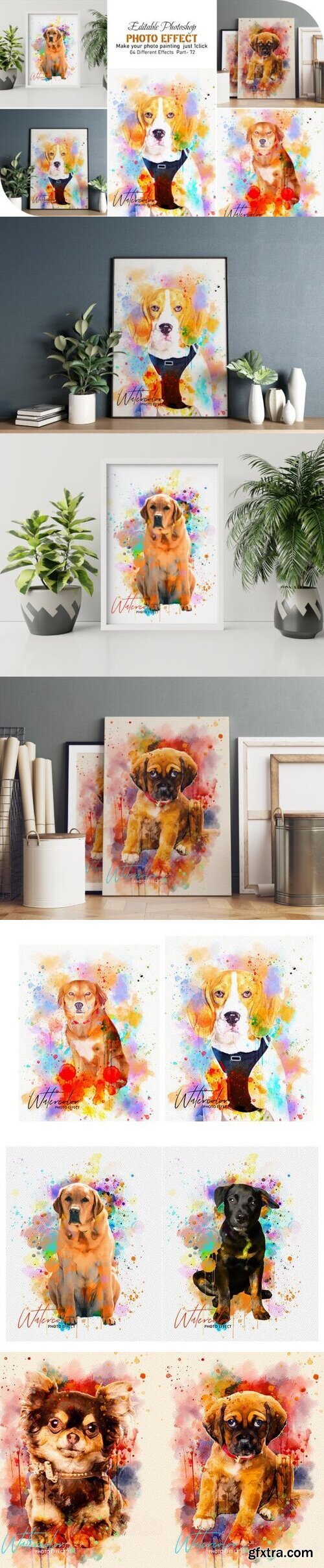 Pet Watercolor Painting Photo Effect