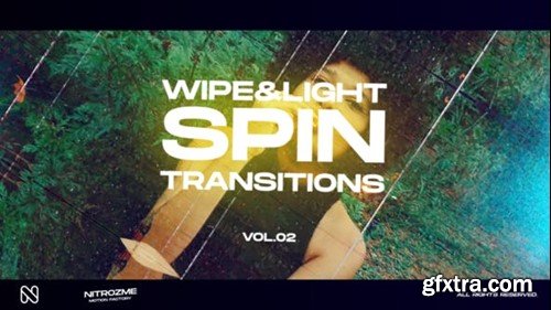 Videohive Wipe and Light Spin Transitions Vol. 02 45307435