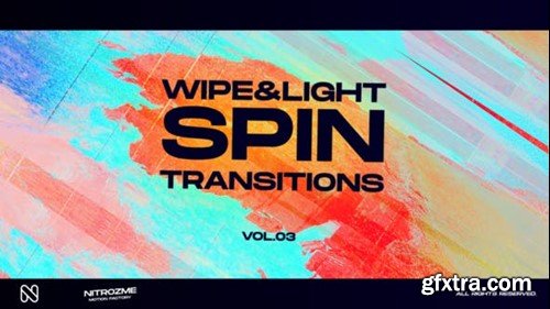 Videohive Wipe and Light Spin Transitions Vol. 03 45307438