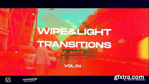 Videohive Wipe and Light Transitions Vol. 01 45307237