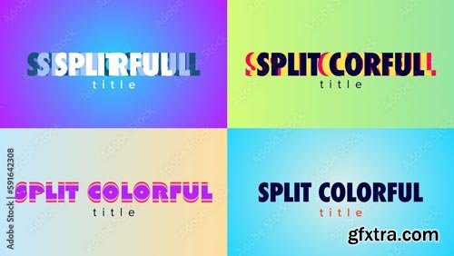 Split Colorful Title 591642308