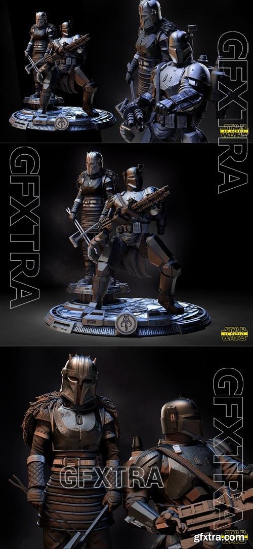 Star Wars - The Armorer and Paz Viszla Diorama – 3D Print Model