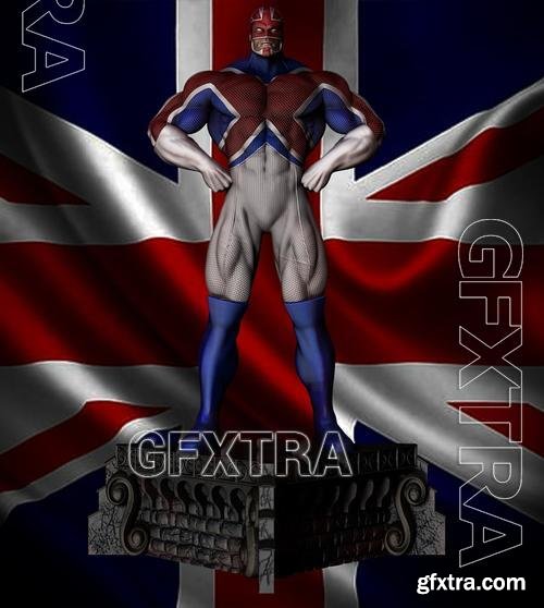 Captain Britain – 3D Print Model