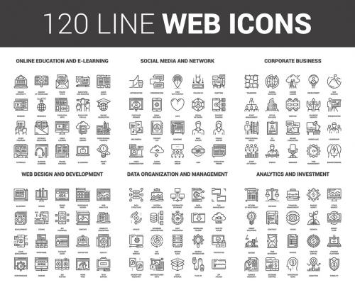 120 Line Art Icons 2 169141509