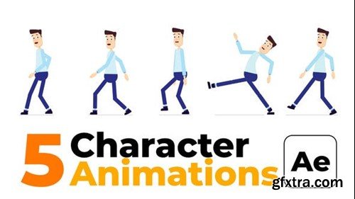 Videohive Character Animation - Happy Walk 45403136