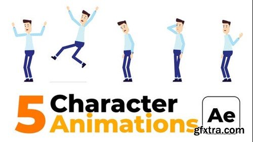 Videohive Character Animation - Happy Sad 45400596