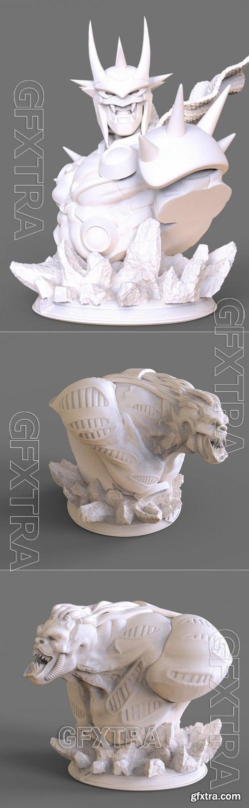 Equus Bust and Zod Bust – 3D Print Model