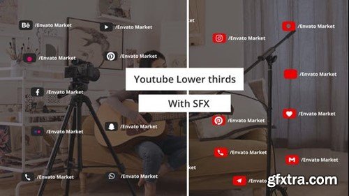 Videohive Youtube social media Lower thirds 45429287
