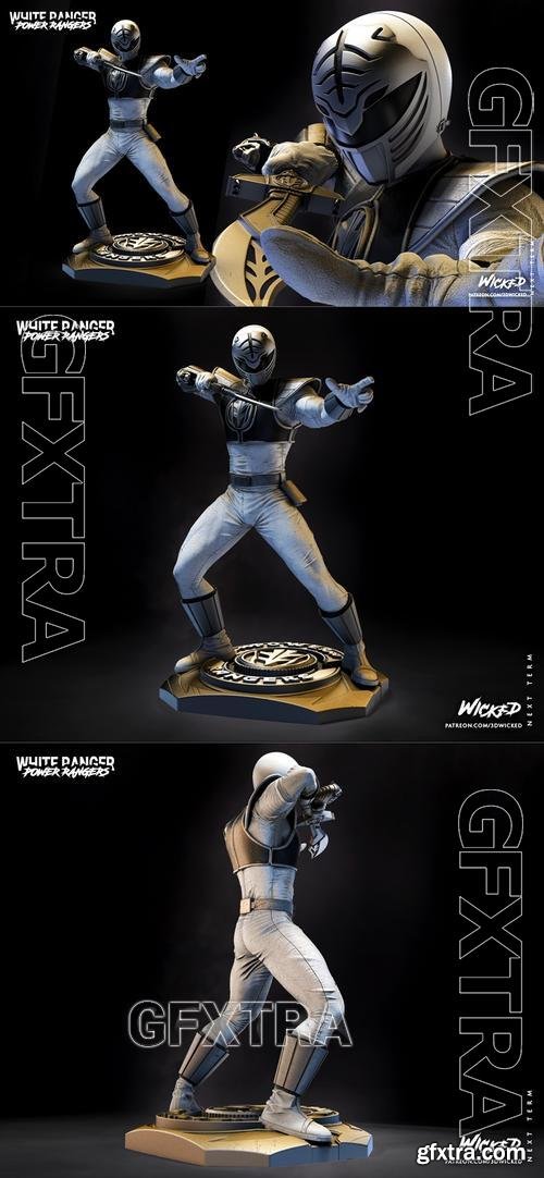 WICKED - Movies Power Ranger White Sculpture – 3D Print Model