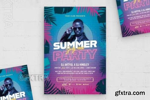 Summer Party Flyer Template CLSFN39