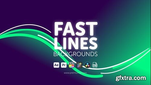 Videohive Fast Lines Backgrounds 45532111