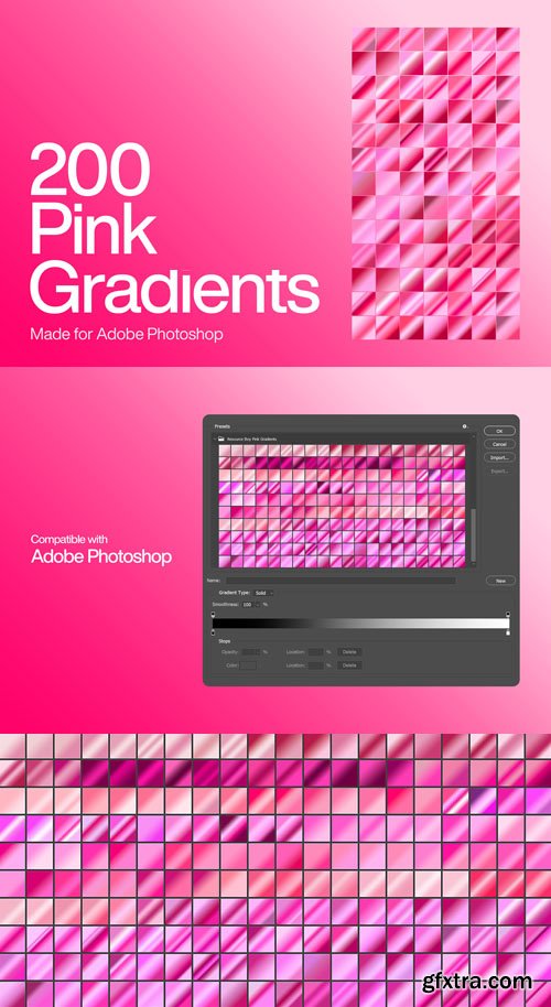 Pink Gradients for Photoshop