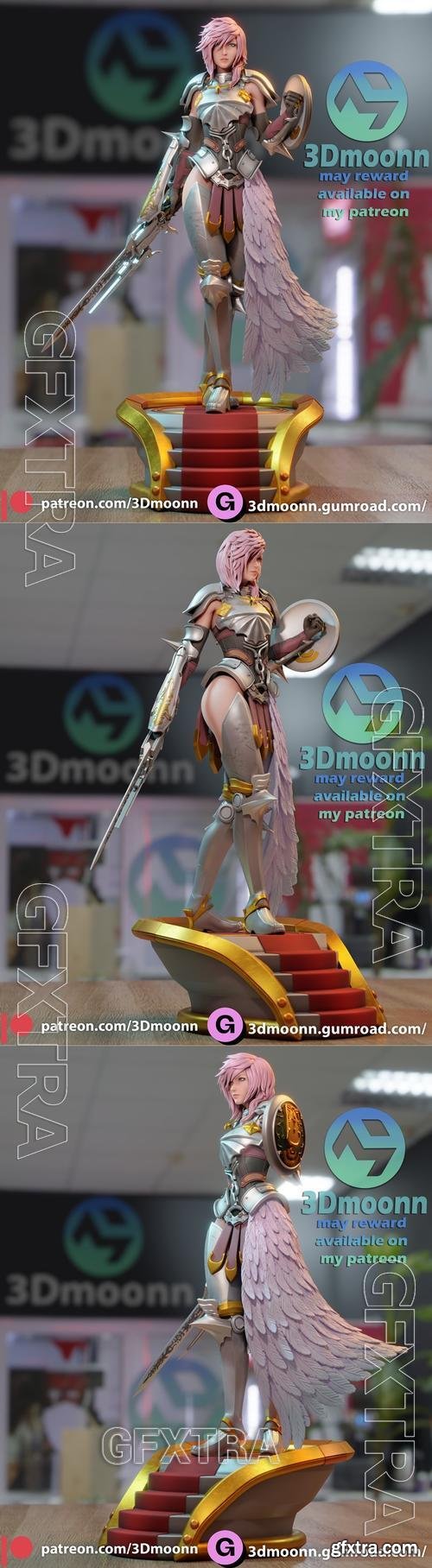 Lightning - Final Fantasy - 3Dmoonn – 3D Print Model