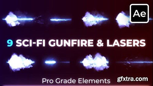 Videohive Sci-fi Gunfire & Laser Muzzle Flashes 45529388