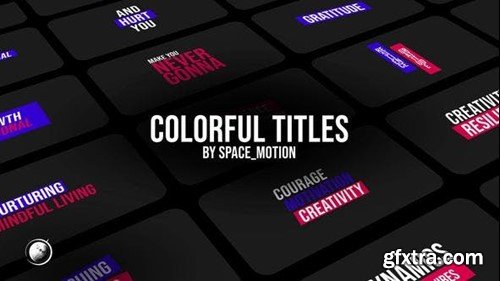 Videohive Colorful Titles _AE 45529828