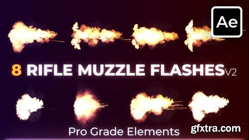 Videohive Rifle Muzzle Flashes 2 45527031