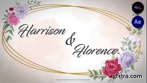 Videohive Floral & Watercolor Wedding Invitation 2.0 45525205