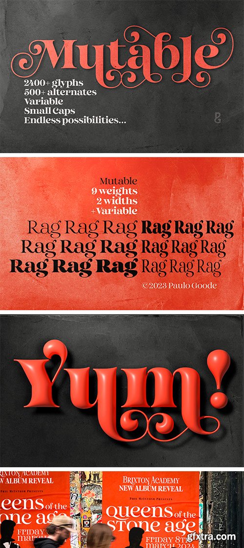Mutable Font Family