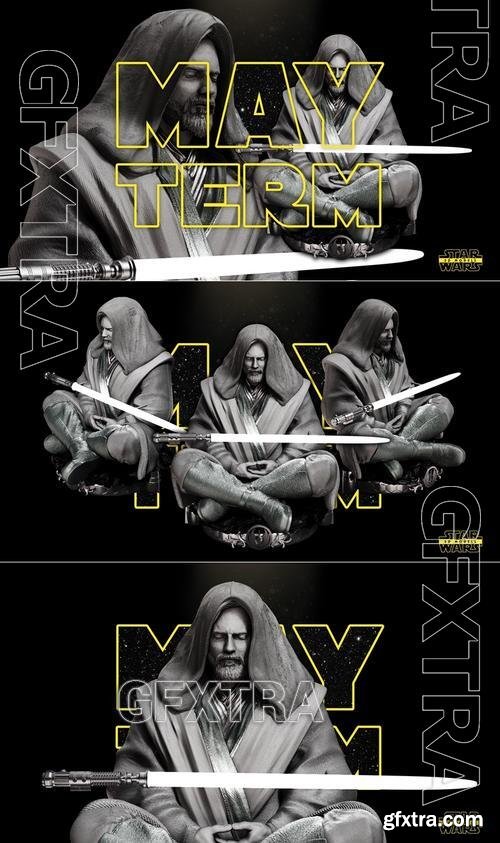 Star Wars - Obi Wan Bust – 3D Print Model
