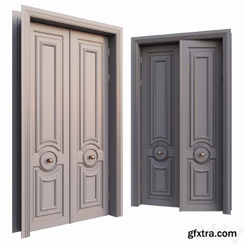 AVE Classic Gray Door With Rounded Ornament