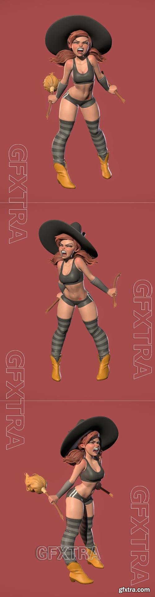 Angry Witch – 3D Print Model