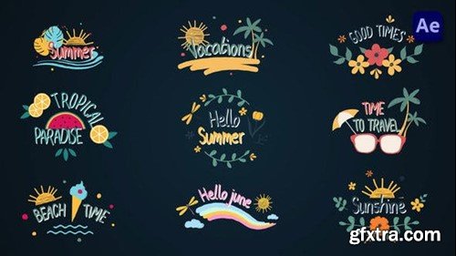 Videohive Summer travel titles [After Effects] 45577295