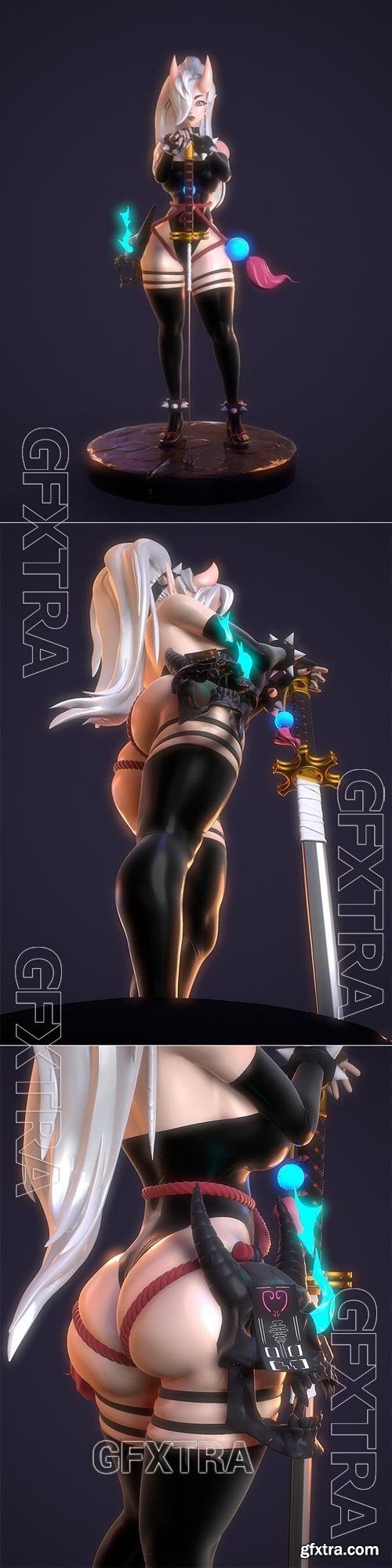 Rush Zilla - Anime Girl Sexy – 3D Print Model