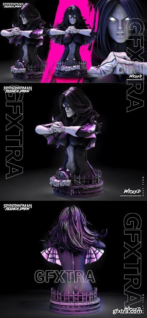 WICKED - Spider Woman Bust – 3D Print Model