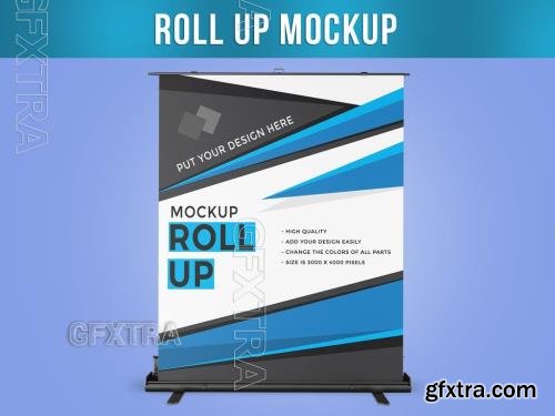 Roll Up Banner Mockup Front View 544579212