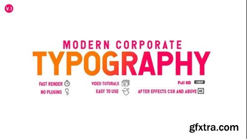 Videohive Modern Corporate Typography 23898214
