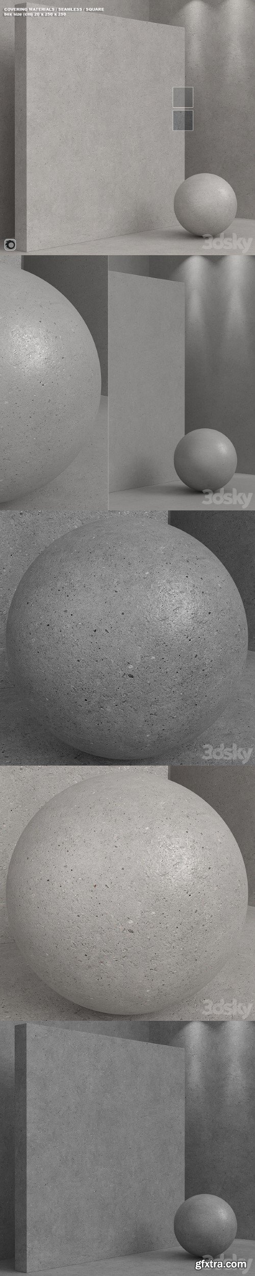 Material (seamless) - concrete plaster set 165