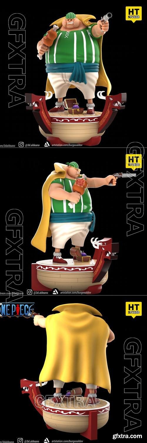 Lucky Roo Red Hair Pirates One Piece – 3D Print Model