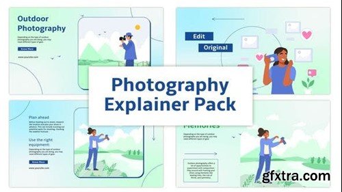 Videohive Outdoor Photography Explainer Animation Scene Pack 45703074