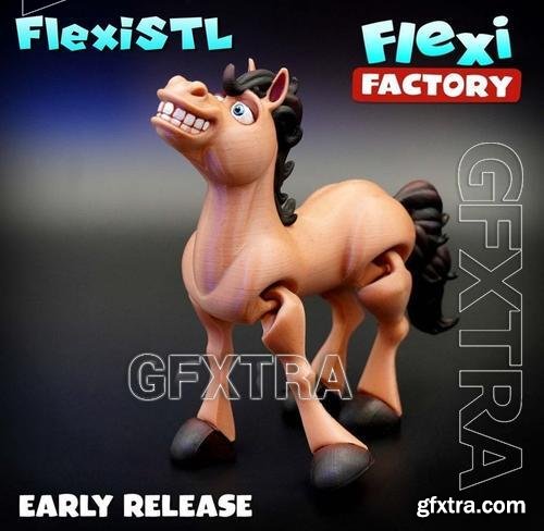 Flexi Factory - Horse – 3D Print Model