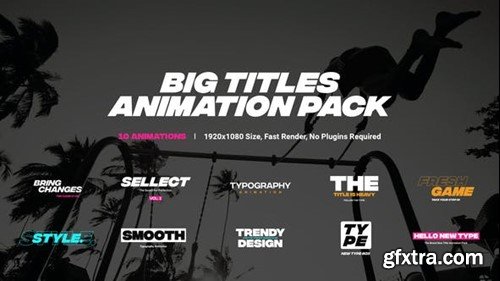 Videohive Titles Animation Pack 45650556