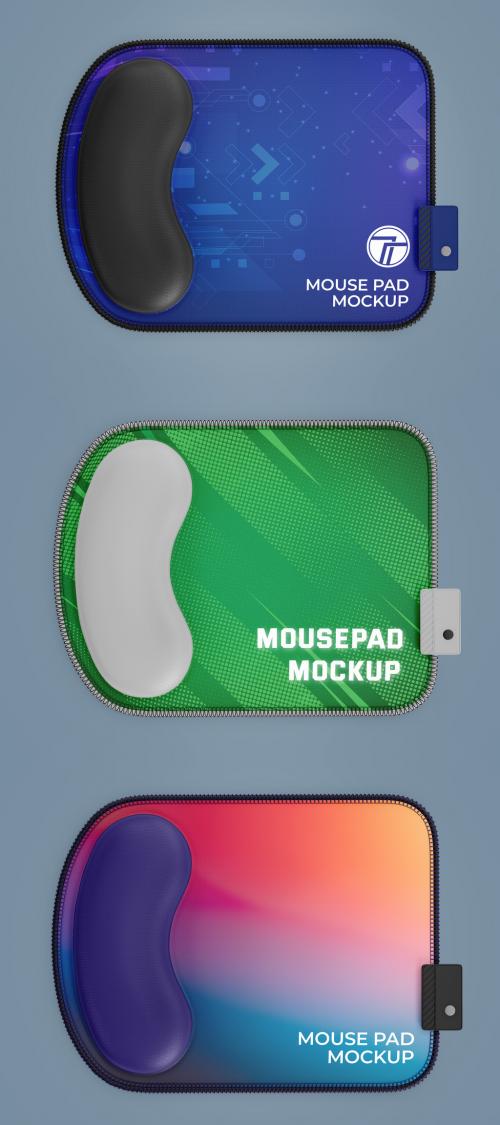 Mouse Pad with Wrist Rest Mockup 584455229
