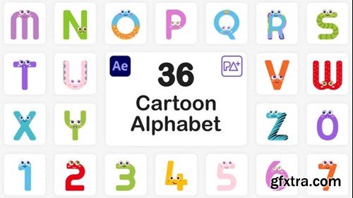 Videohive Cartoon Alphabet For After Effects 45723469