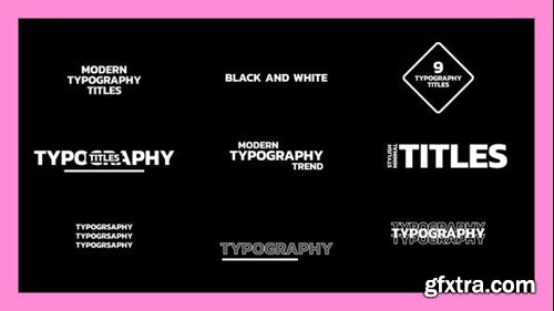 Videohive Typography Titles Text 45714421