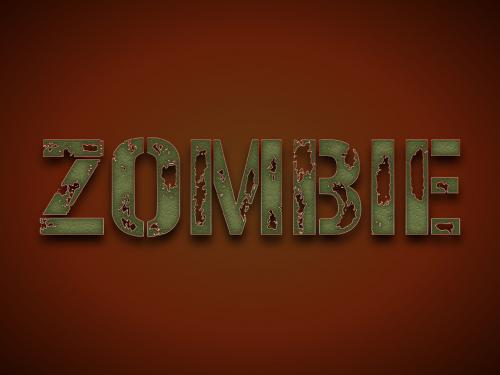Zombie Text Effect 455778466