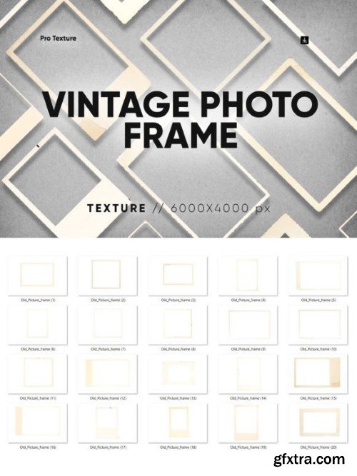 20 Vintage Photo Frame Overlay HQ