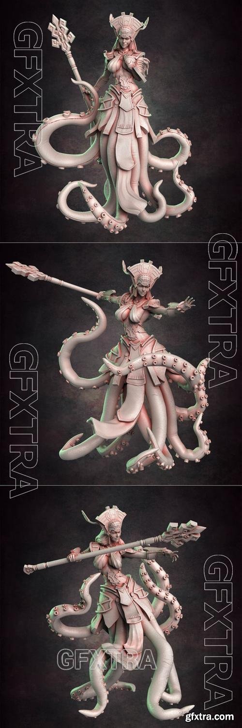 Red Clay Collectibles - Cecaelia Wizard 01-04 – 3D Print Model