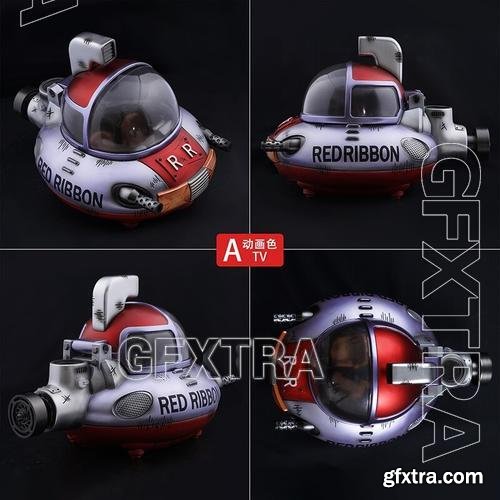 Submarine rubbon red – 3D Print Model
