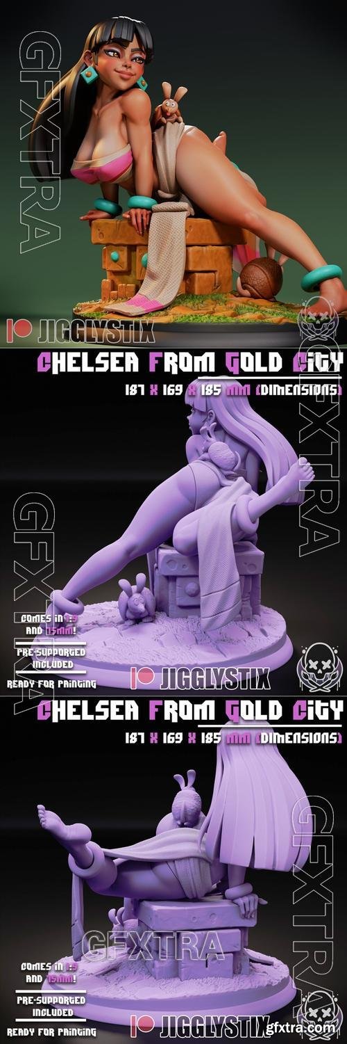 Chelsea from Gold City - Jigglystix – 3D Print Model